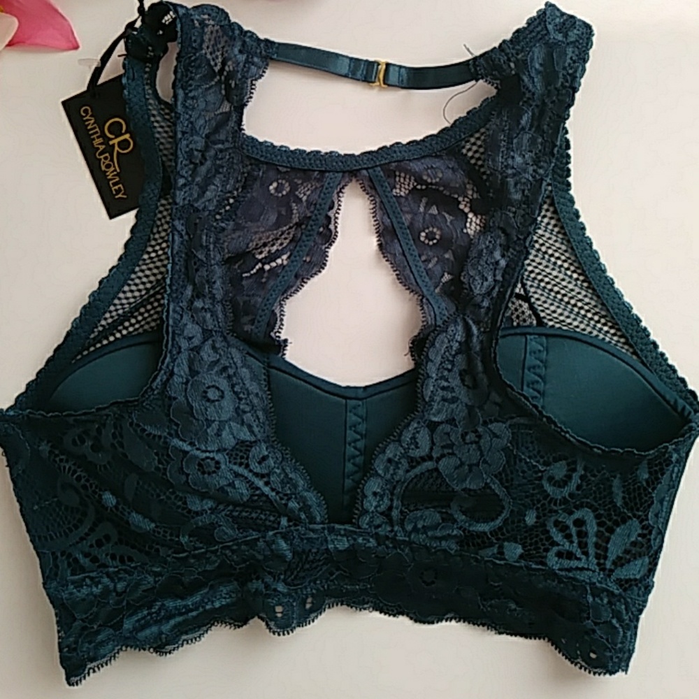 Cynthia Rowley Lace Duchess Bralette Small - Picture 3 of 6